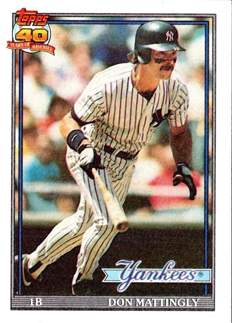 Don Mattingly 1991 topps O-Pee-Chee