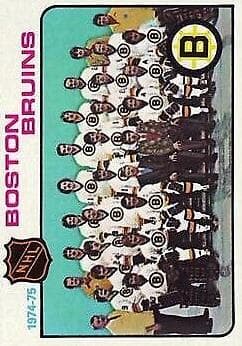 Boston Bruins 1975 topps Topps