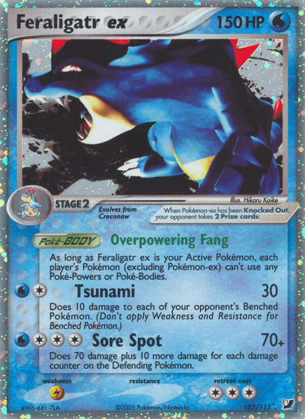Feraligatr ex 2005 Pokemon