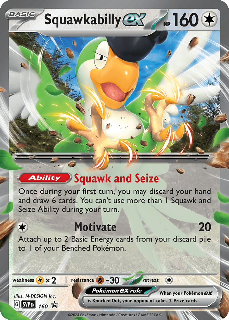 Squawkabilly ex 2023 Pokemon Korean Snow Hazard