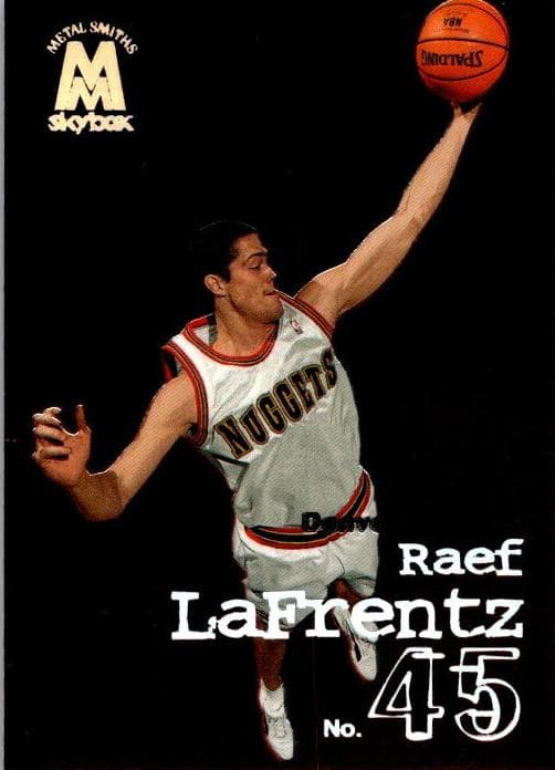 Raef LaFrentz 1998 skybox Molten Metal