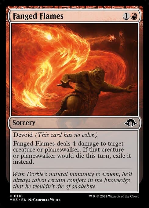 Fanged Flames 2024 Magic: The Gathering Modern Horizons 3