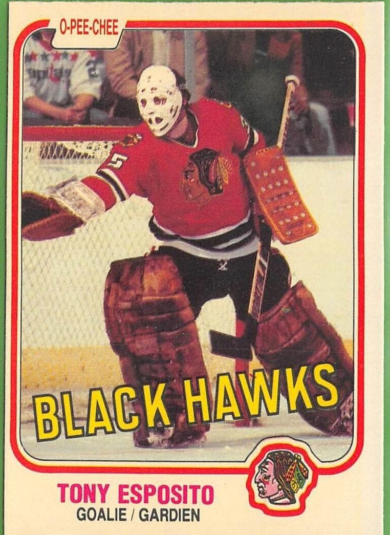 Tony Esposito 1981 topps O-Pee-Chee