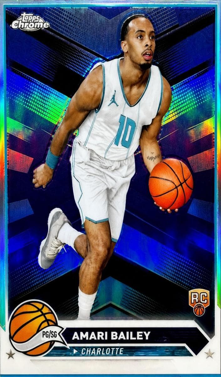 Amari Bailey 2023 topps Topps Chrome Sapphire Edition