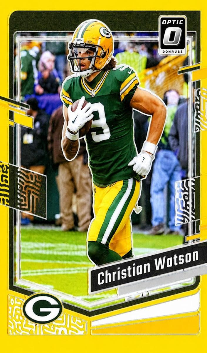 Christian Watson 2023 panini Donruss Optic