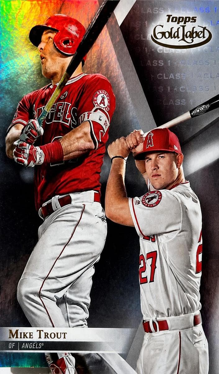 Mike Trout 2018 topps Topps Gold Label