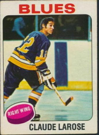 Claude Larose 1975 topps