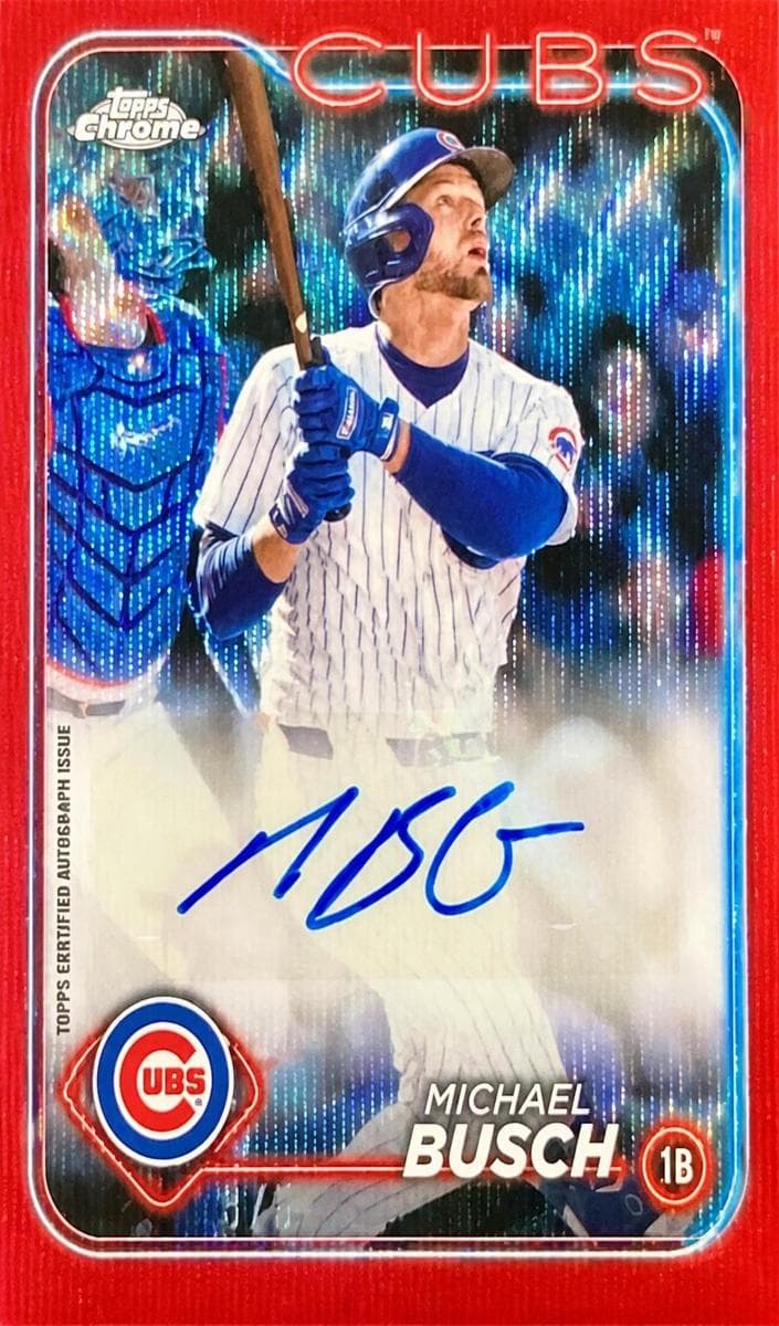 Michael Busch 2024 topps Topps Chrome Update