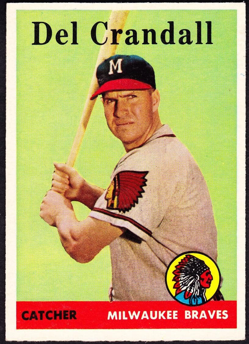 Del Crandall 1958 topps Topps