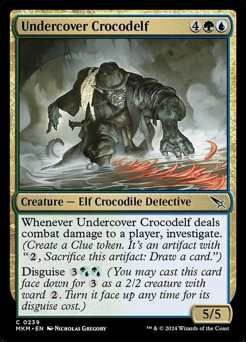 Undercover Crocodelf 2024 Magic: The Gathering Murders at Karlov Manor