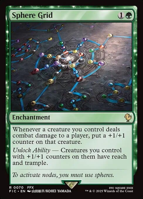 Sphere Grid 2025 Magic: The Gathering Final Fantasy Commander Extended Art