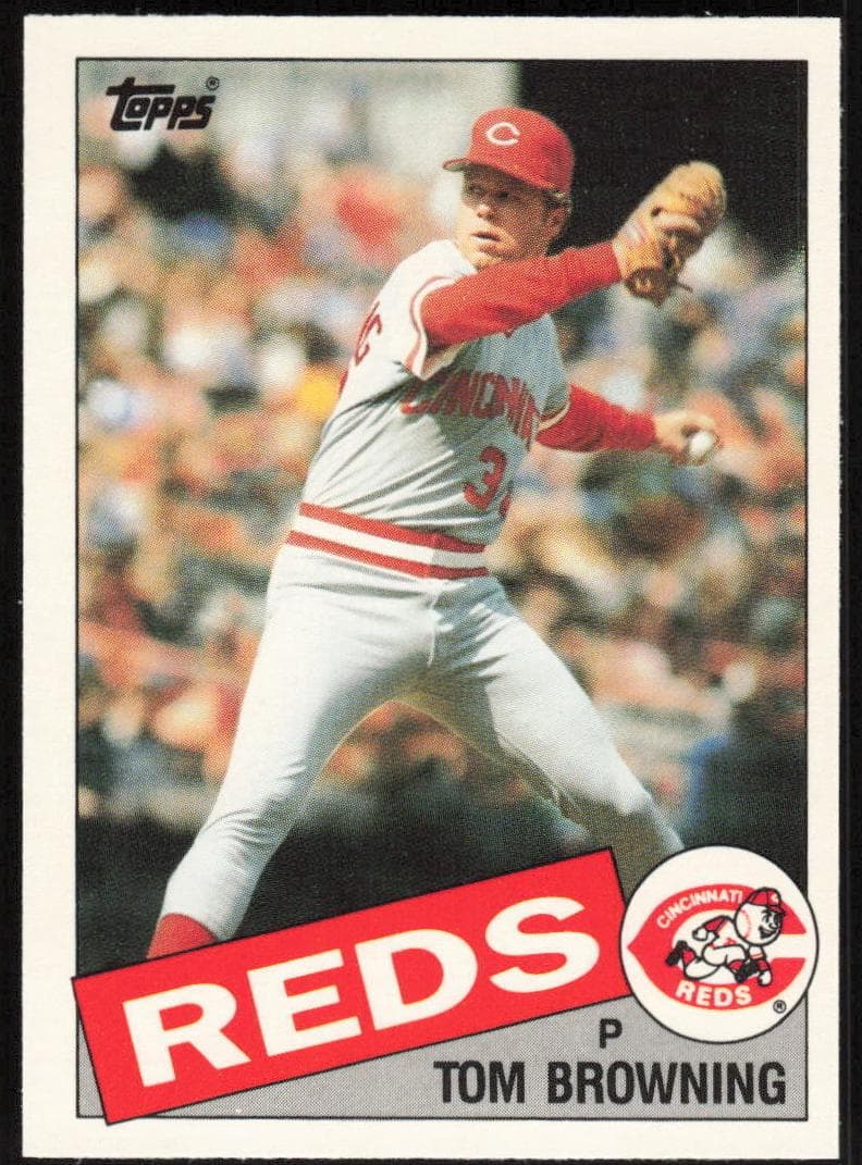 Tom Browning trading card