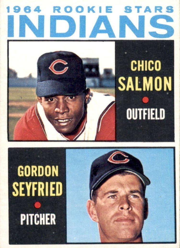 Indians 1964 Rookie Stars (Chico Salmon / Gordon Seyfried) #499