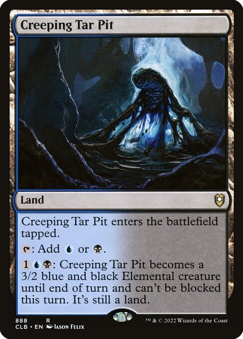 Creeping Tar Pit 2022 Magic: The Gathering New Capenna Commander