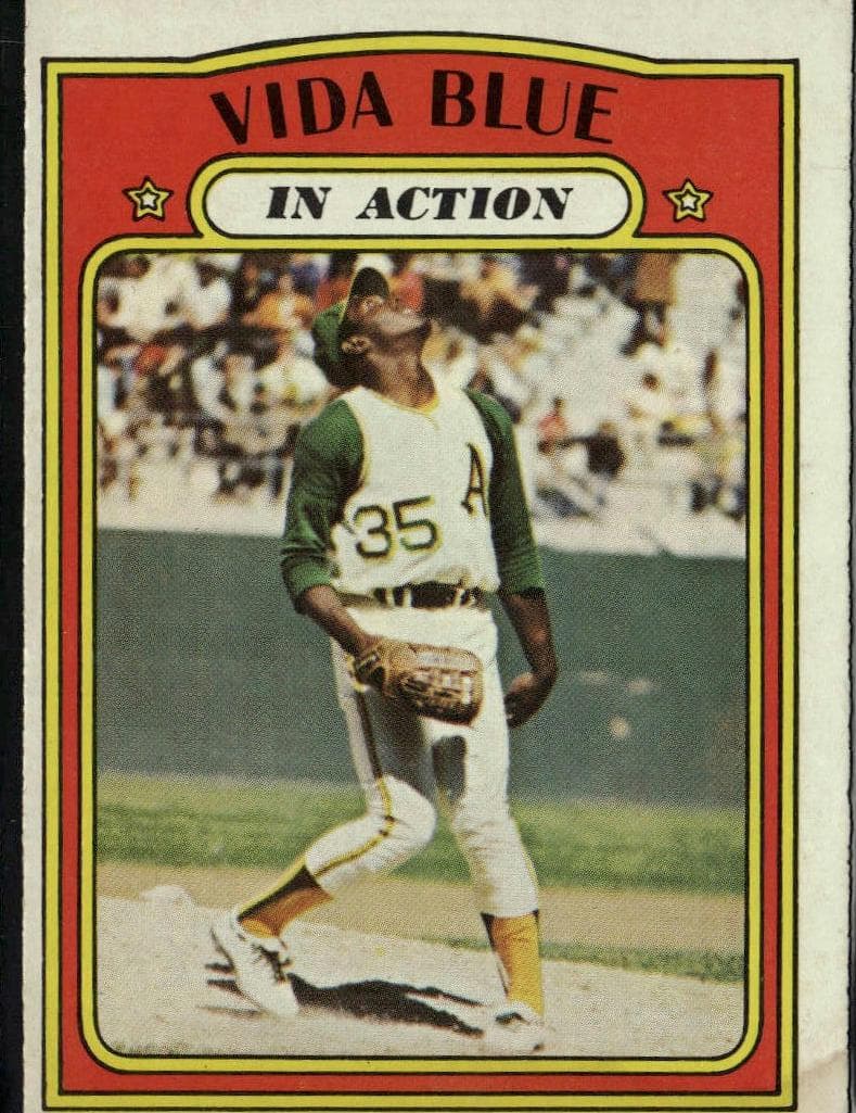 Vida Blue 1972 topps Topps