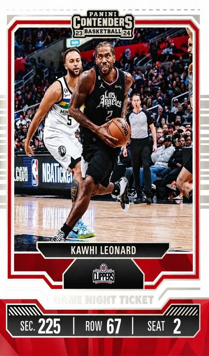 Kawhi Leonard 2023 panini Panini Contenders