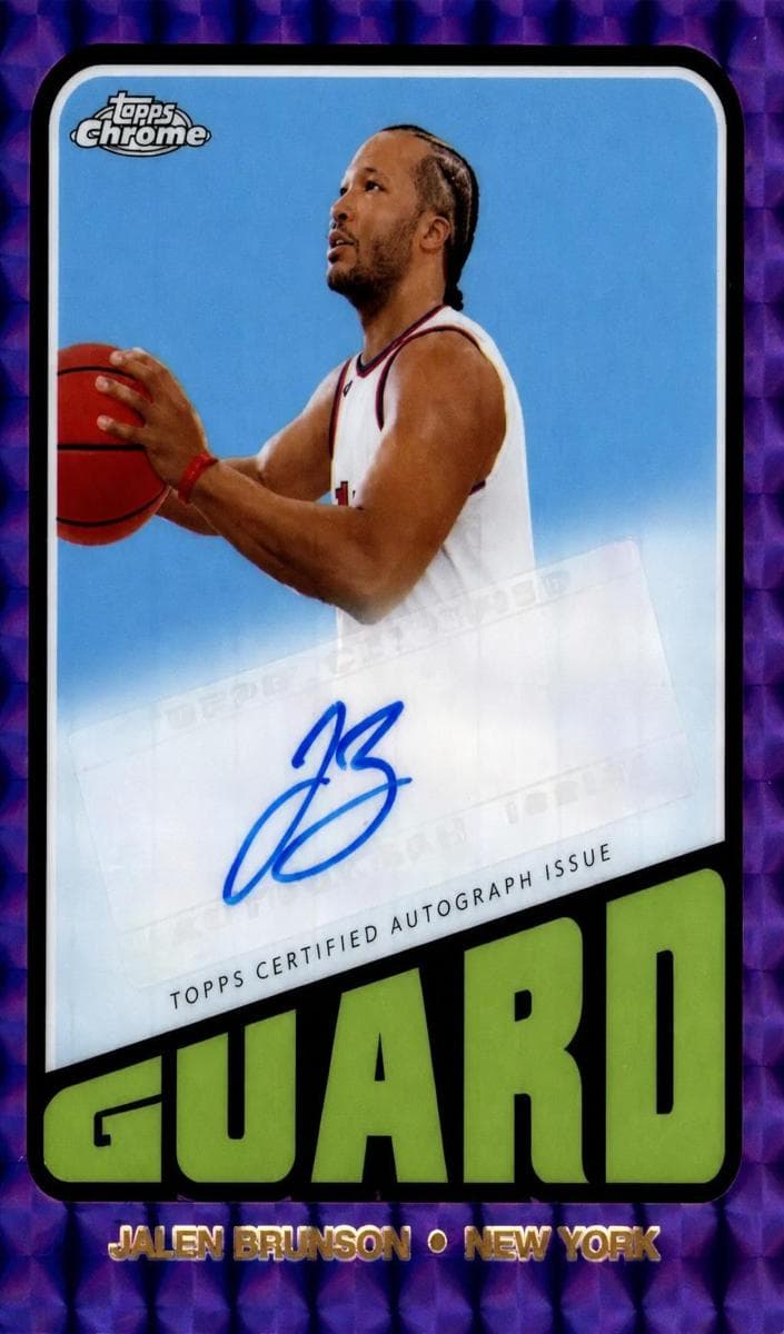 Jalen Brunson 2023 topps Topps Chrome