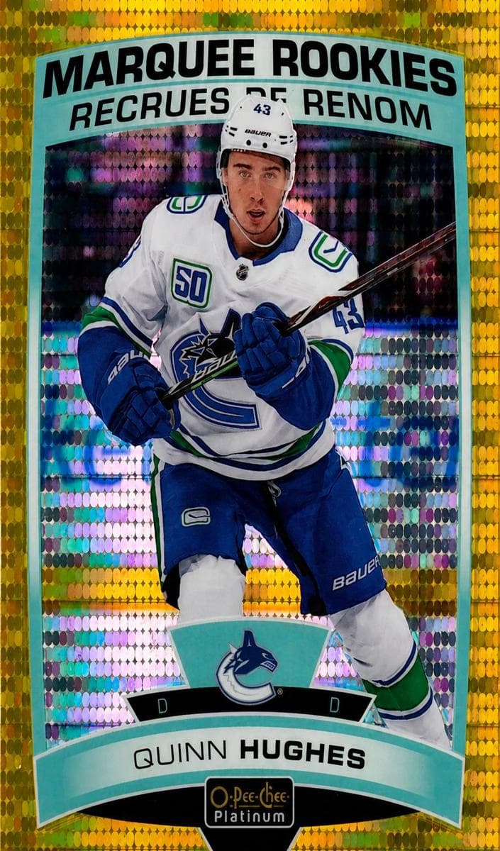 Quinn Hughes 2019 topps O-Pee-Chee Platinum
