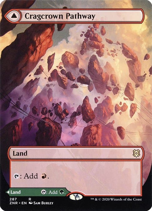 Cragcrown Pathway & Timbercrown Pathway 2020 Magic: The Gathering Zendikar Rising Borderless