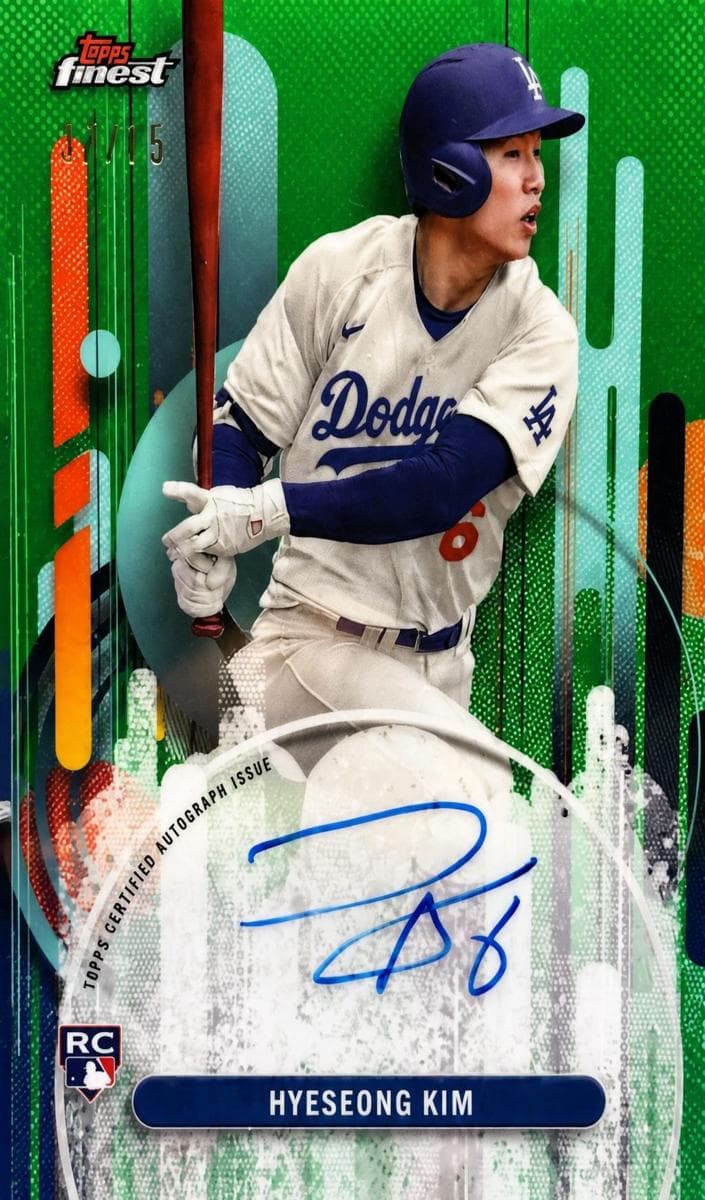 Hyeseong Kim 2025 Topps Finest auto card