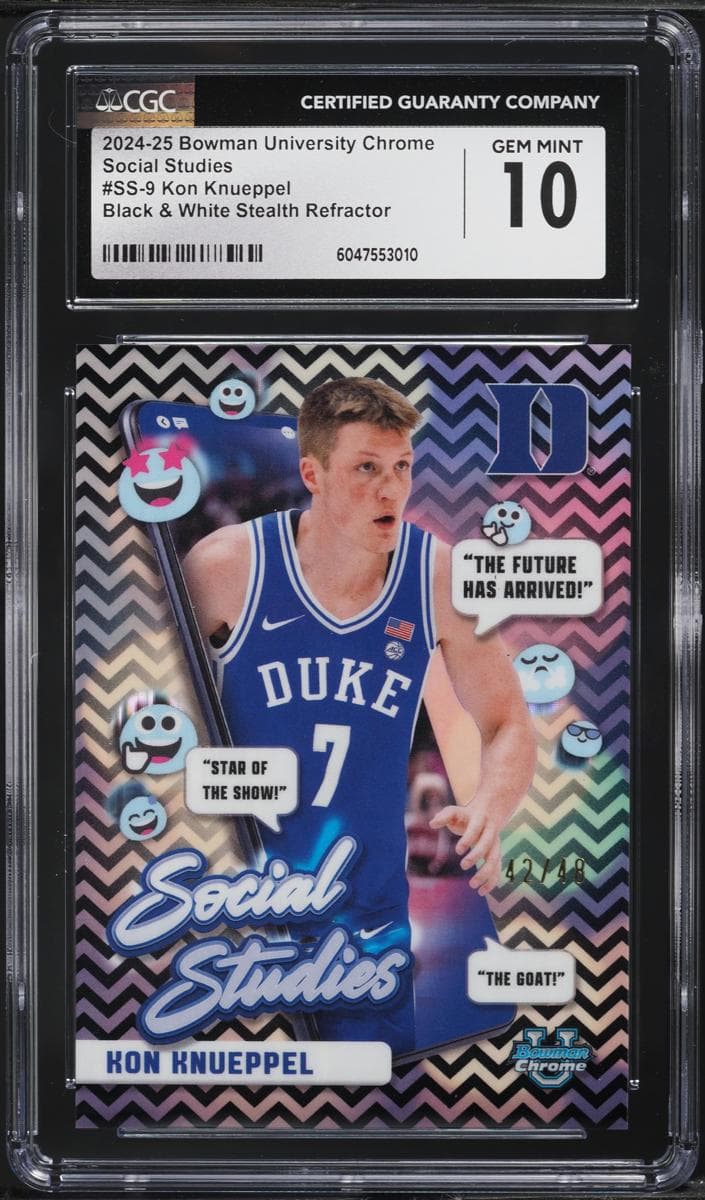Kon Knueppel 2024 bowman Bowman University Chrome