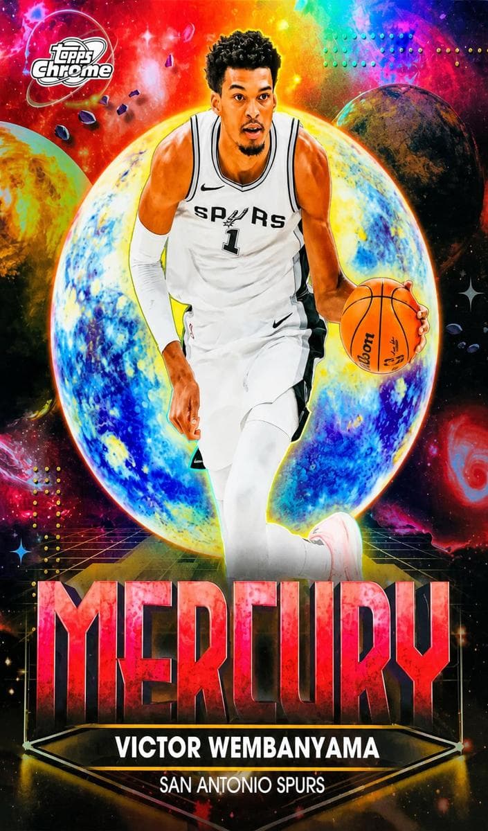 Victor Wembanyama 2025 topps Topps Cosmic Chrome