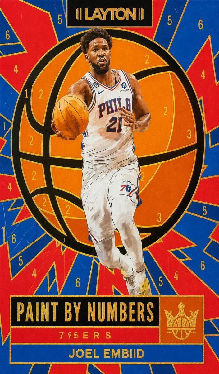 Joel Embiid 2023 panini Hoops