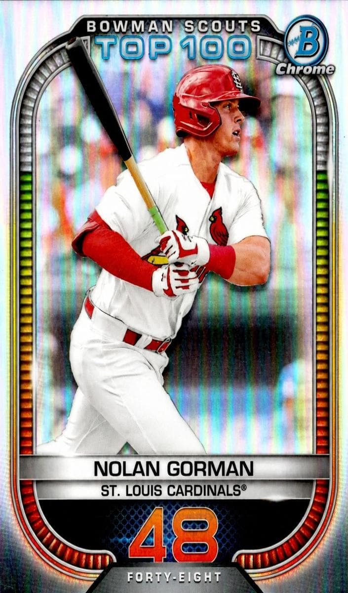 Nolan Gorman 2021 bowman Bowman