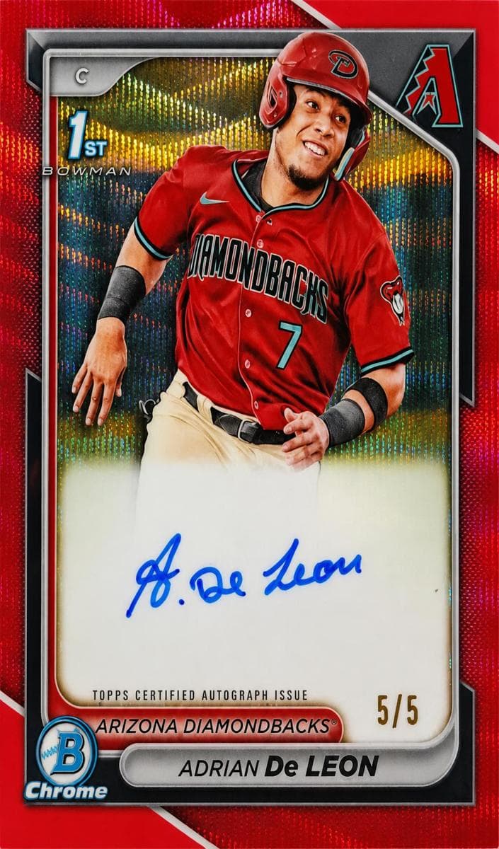 Adrian De Leon 2024 bowman Bowman Chrome