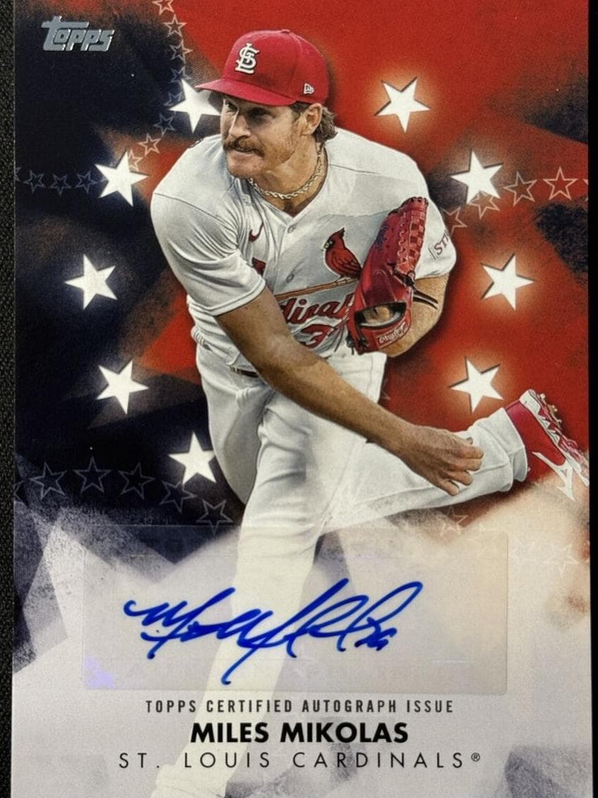 Miles Mikolas trading card