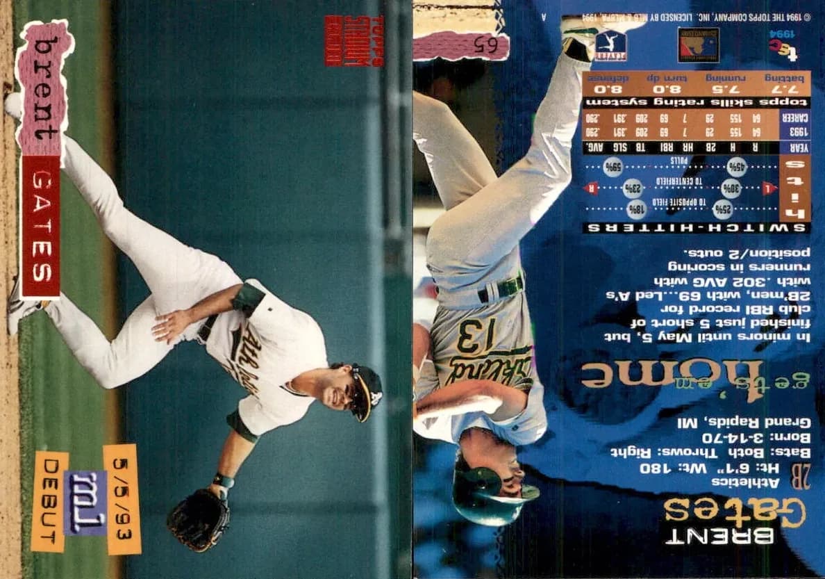 Brent Gates 1994 unknown Stadium Club