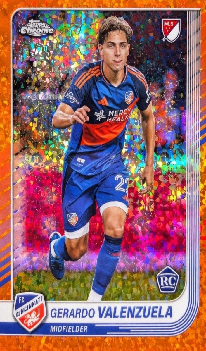 Gerardo Valenzuela 2025 Chrome Mls rookie card