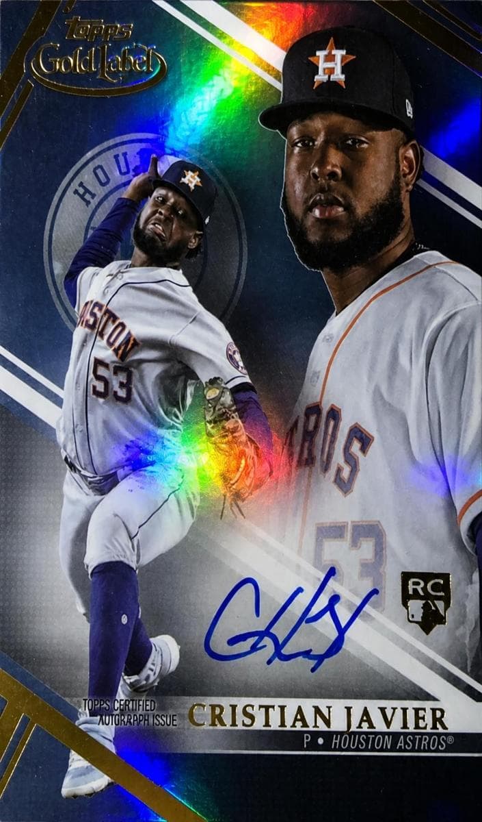 Cristian Javier 2021 topps Topps Gold Label