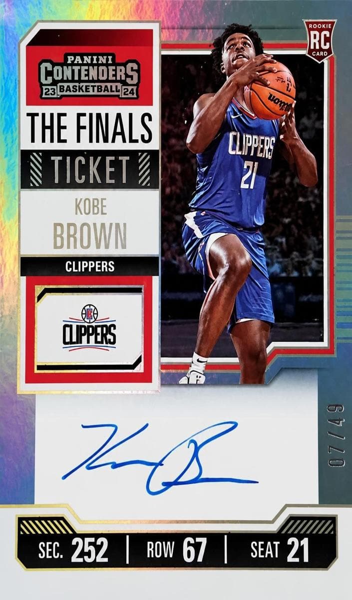 Kobe Brown 2023 panini Panini Contenders