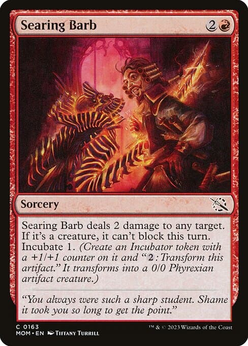 Searing Barb 2023 Magic: The Gathering March of the Machine