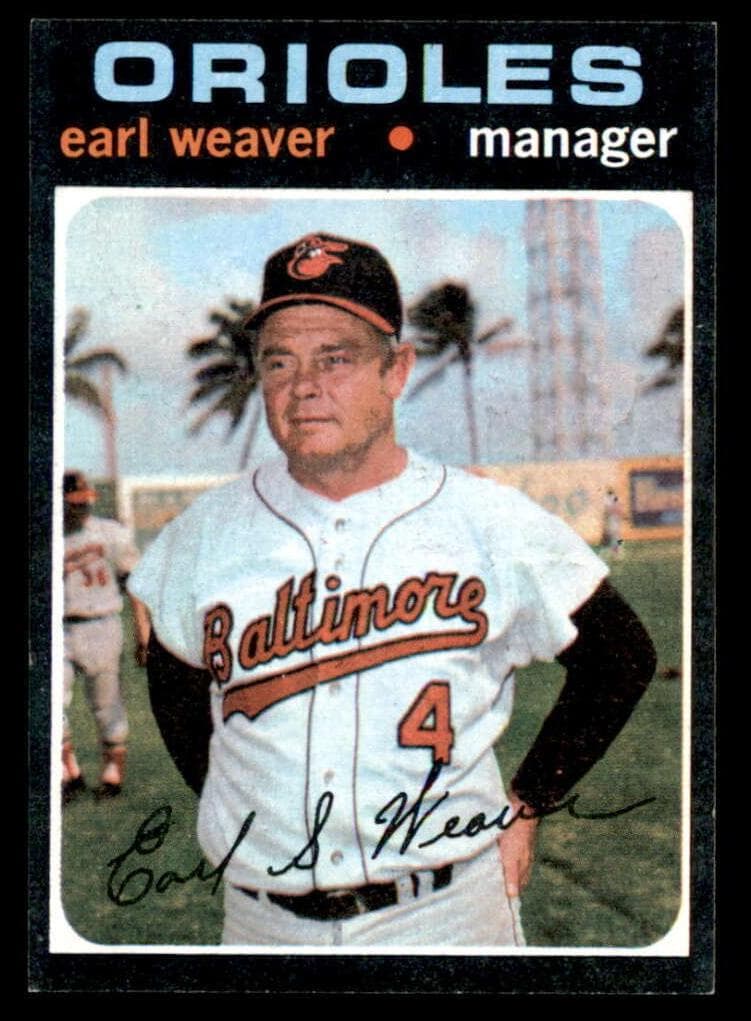 Earl Weaver trading card