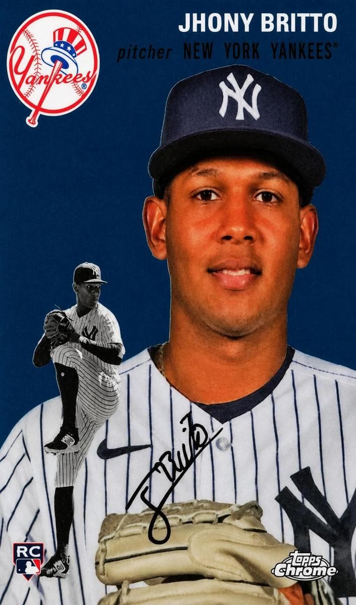 Jhony Brito 2023 topps Topps Chrome Platinum Anniversary