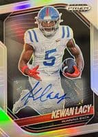 Kewan Lacy 2025 panini Prizm Black Prospects - Orange
