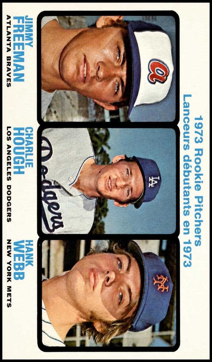 1973 Rookie Pitchers (Jimmy Freeman / Charlie Hough / Hank Webb) #610