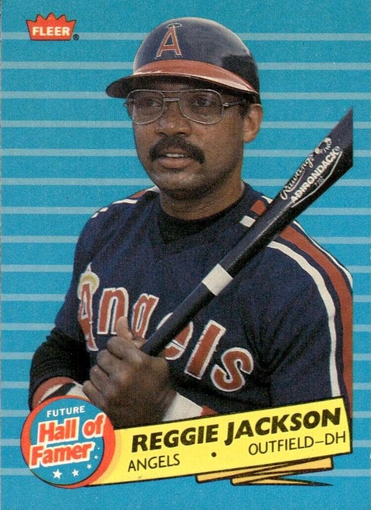 Reggie Jackson 1986 fleer Fleer