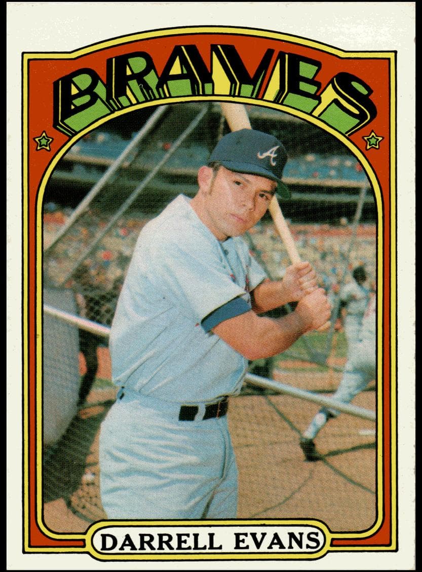Darrell Evans 1972 topps Topps