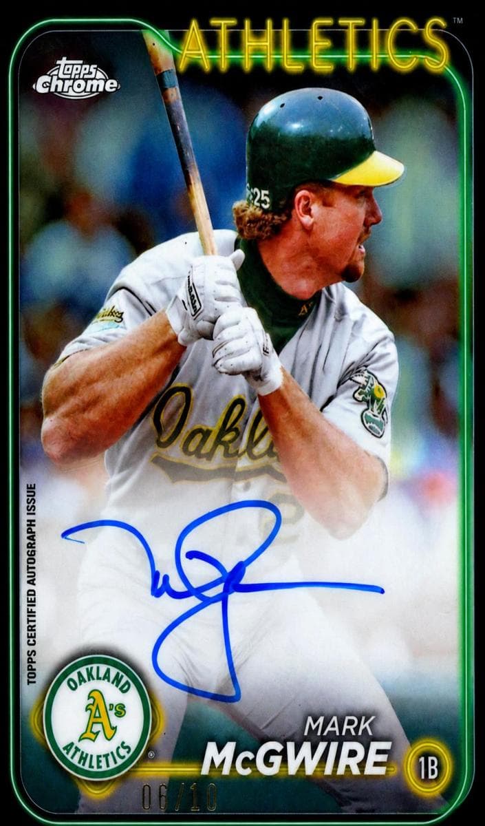 Mark McGwire 2024 topps Topps Chrome Black