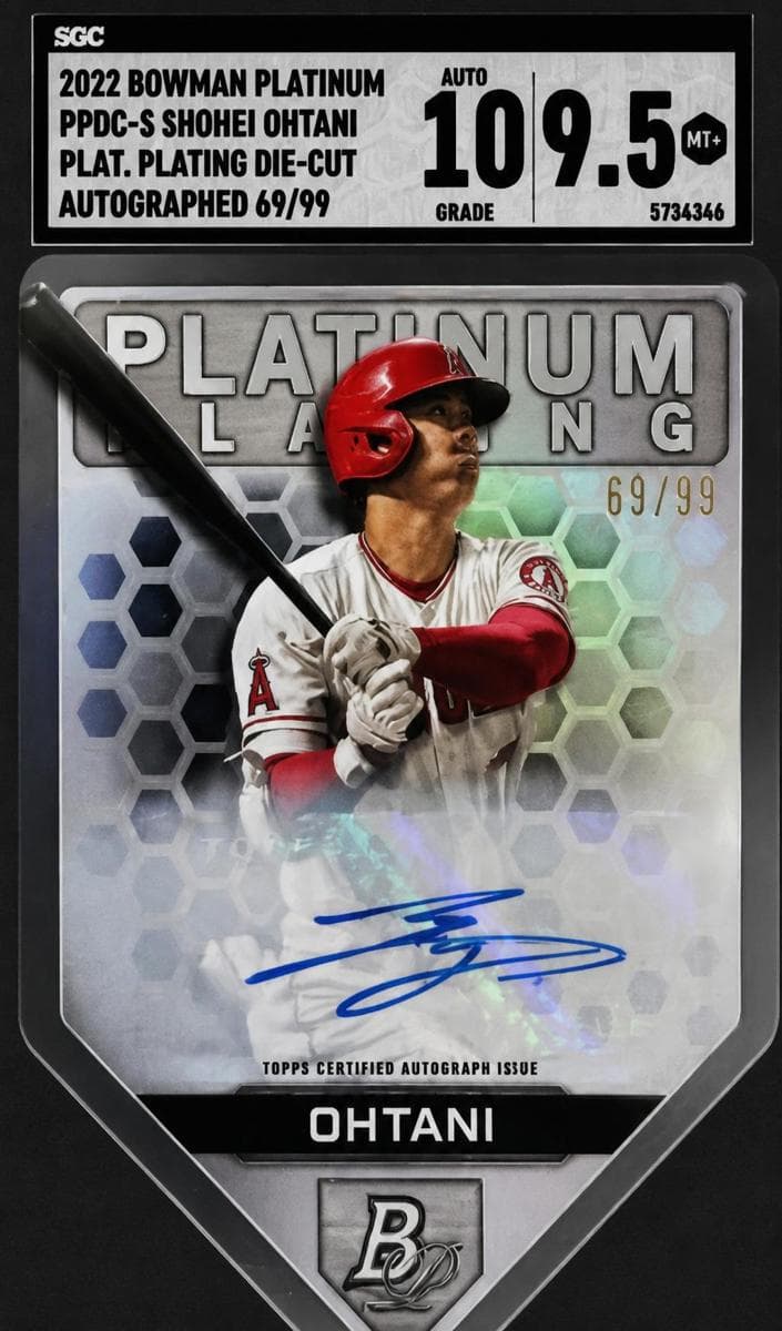 Shohei Ohtani 2022 bowman Bowman Platinum
