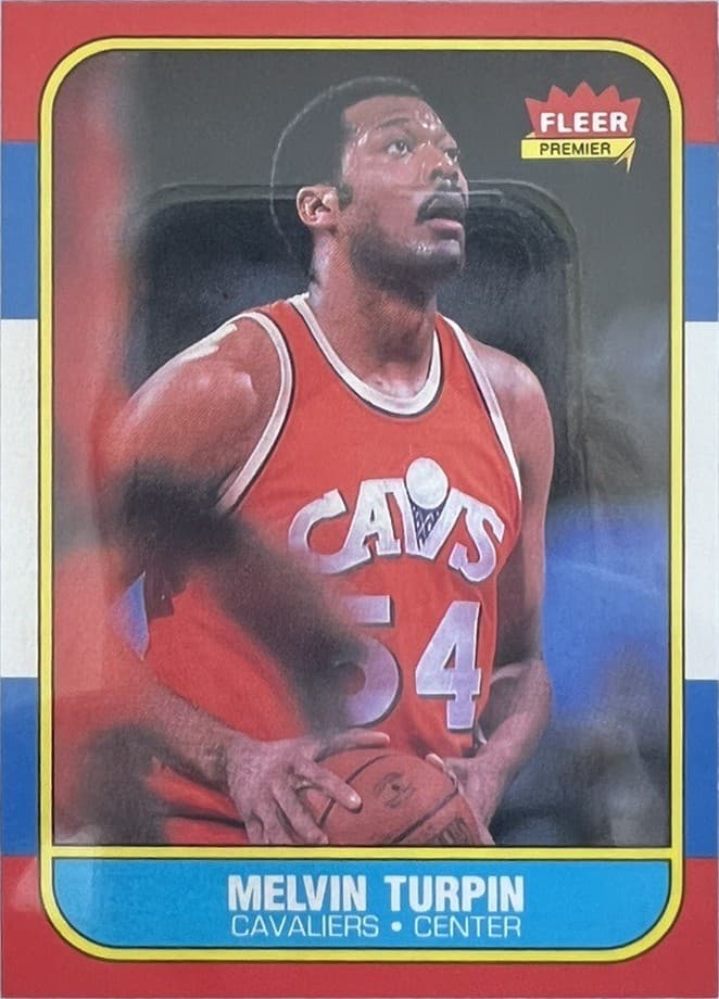 Basketball Mel Turpin 1986 Fleer 1986 Fleer