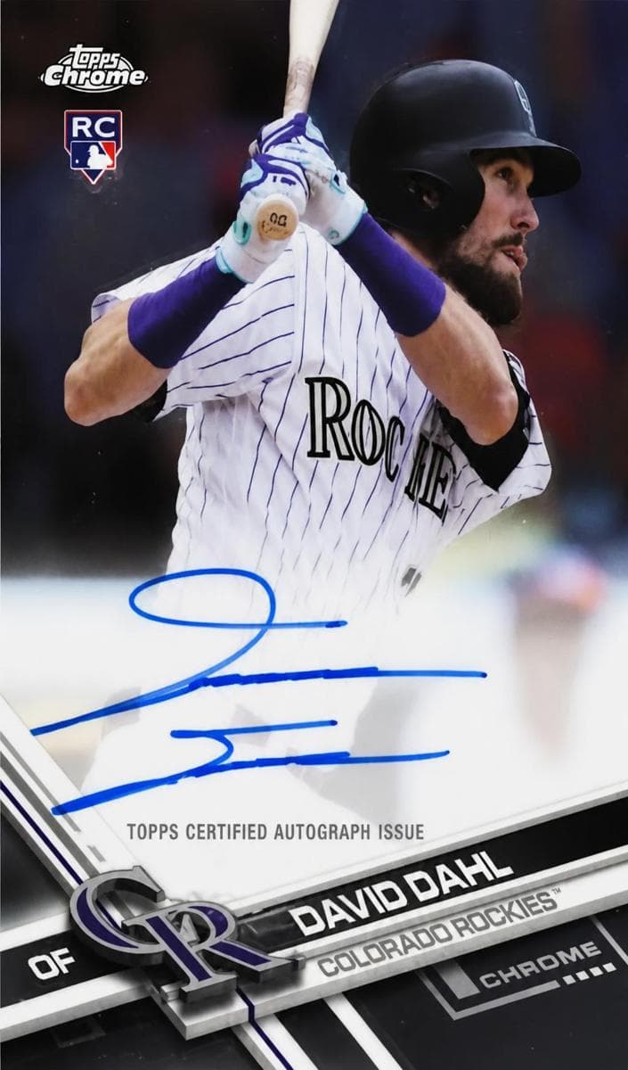 David Dahl 2017 topps Topps Chrome