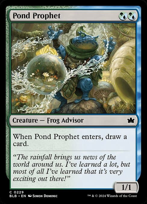 Pond Prophet 2024 Magic: The Gathering Bloomburrow