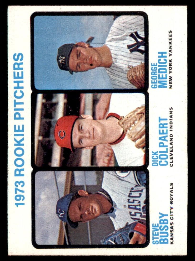 1973 Rookie Pitchers (Steve Busby / Dick Colpaert / George Medich) #608