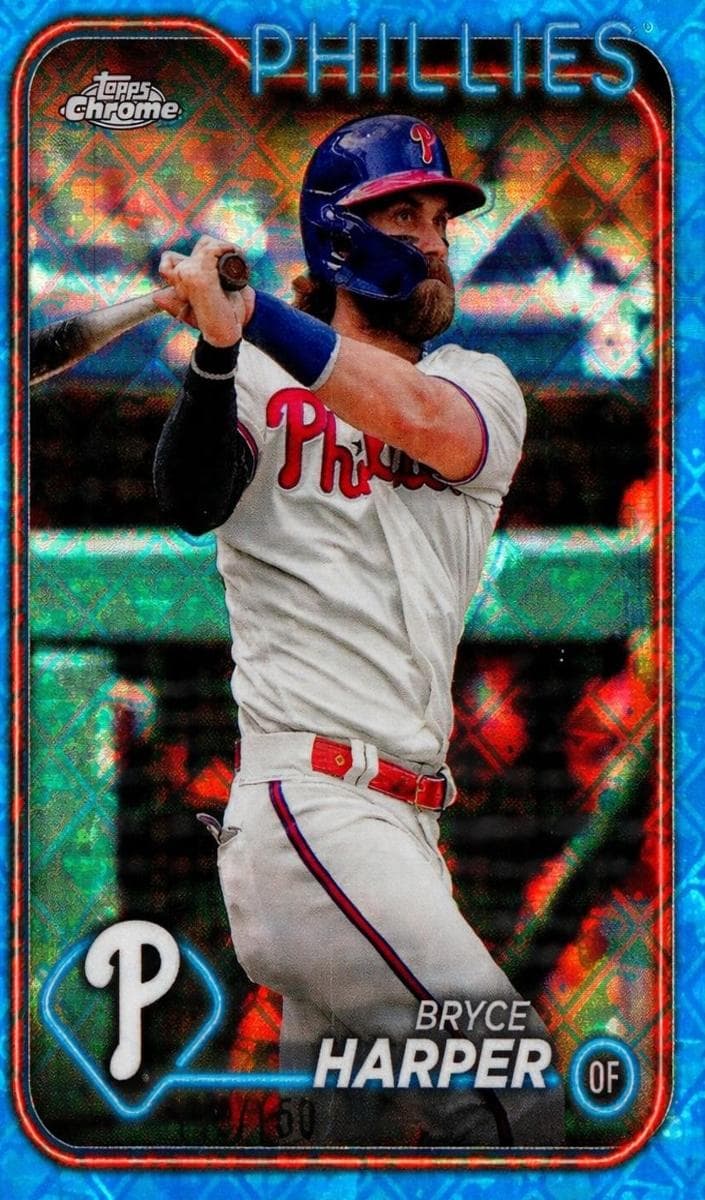 Bryce Harper 2024 topps Topps Chrome Logofractor Edition