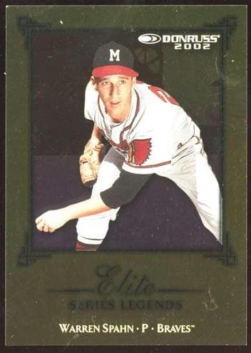 Warren Spahn trading card