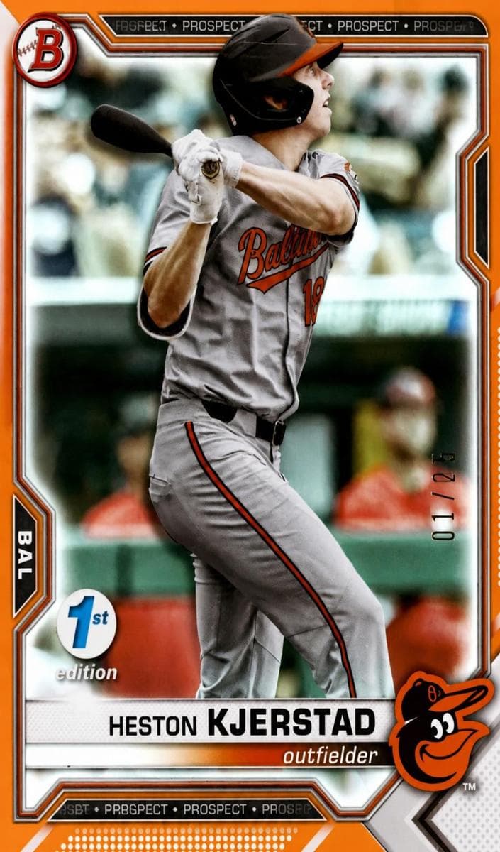 Heston Kjerstad 2021 bowman Bowman Draft